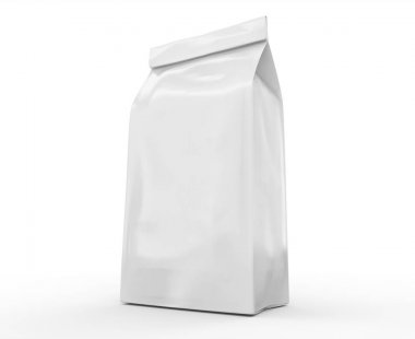 İnci beyaz kahve çekirdeği çanta mockup