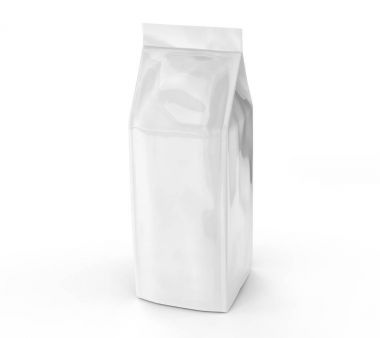 İnci beyaz kahve çekirdeği çanta mockup