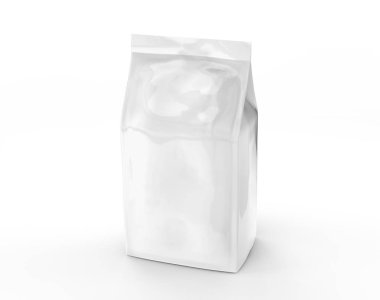 İnci beyaz kahve çekirdeği çanta mockup