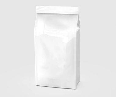 İnci beyaz kahve çekirdeği çanta mockup