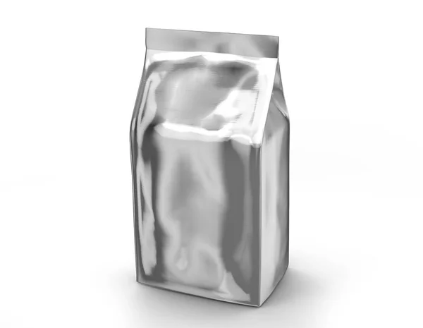 Bolsa de café de plata mockup —  Fotos de Stock