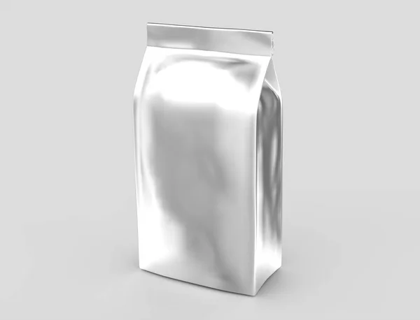 Bolsa de café de plata mockup —  Fotos de Stock