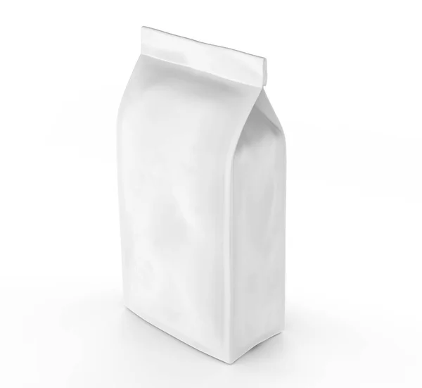 Bolsa de café blanco perla mockup —  Fotos de Stock