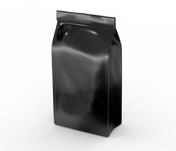 Bolsa de café negro mockup —  Fotos de Stock