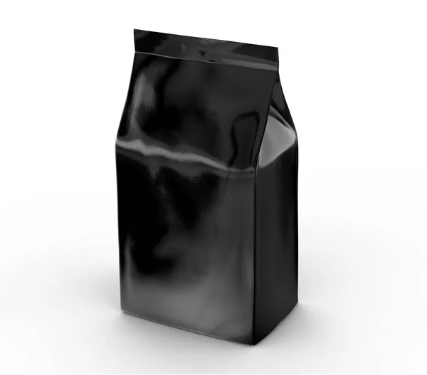 Bolsa de café negro mockup —  Fotos de Stock