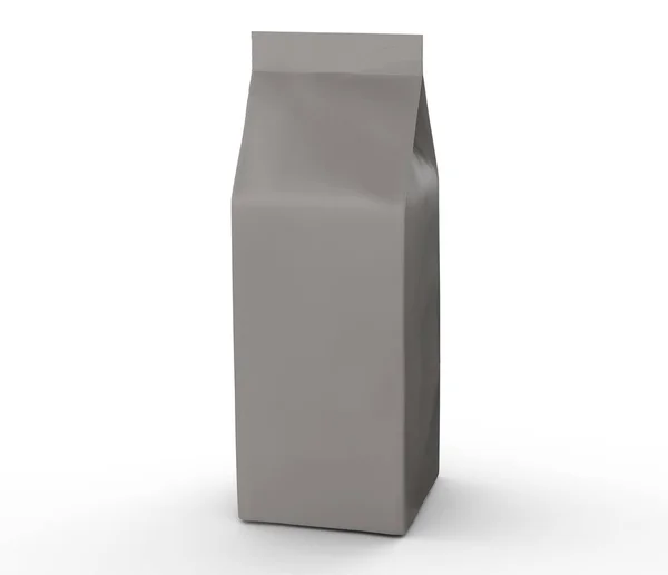 Braune und graue Kaffeebohnentasche — Stockfoto