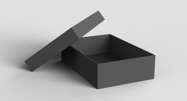 Düz siyah kutu mockup