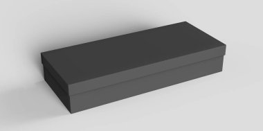 Düz siyah kutu mockup