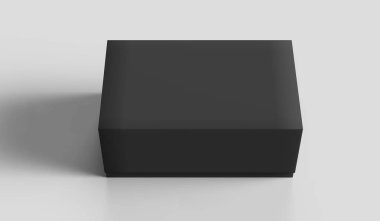 Düz siyah kutu mockup