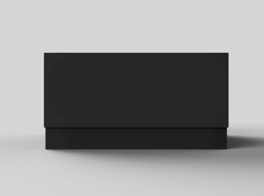 Düz siyah kutu mockup