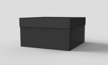 Düz siyah kutu mockup