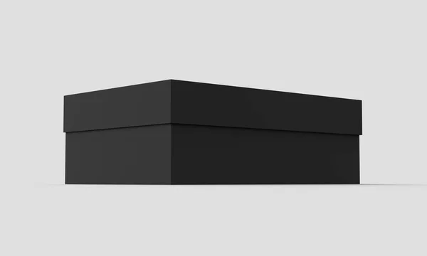 Maqueta de caja negra plana — Foto de Stock