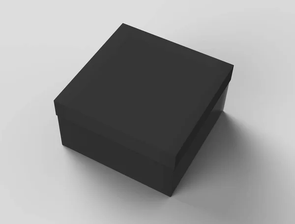 Makieta Flat black box — Zdjęcie stockowe