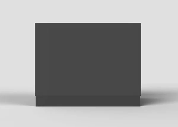 Preto caixa cubo mockup — Fotografia de Stock
