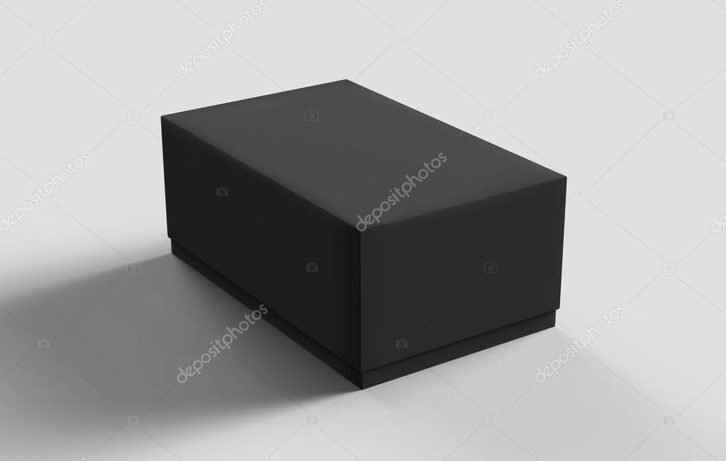 Download Flat black box mockup — Stock Photo © kchungtw #163324164