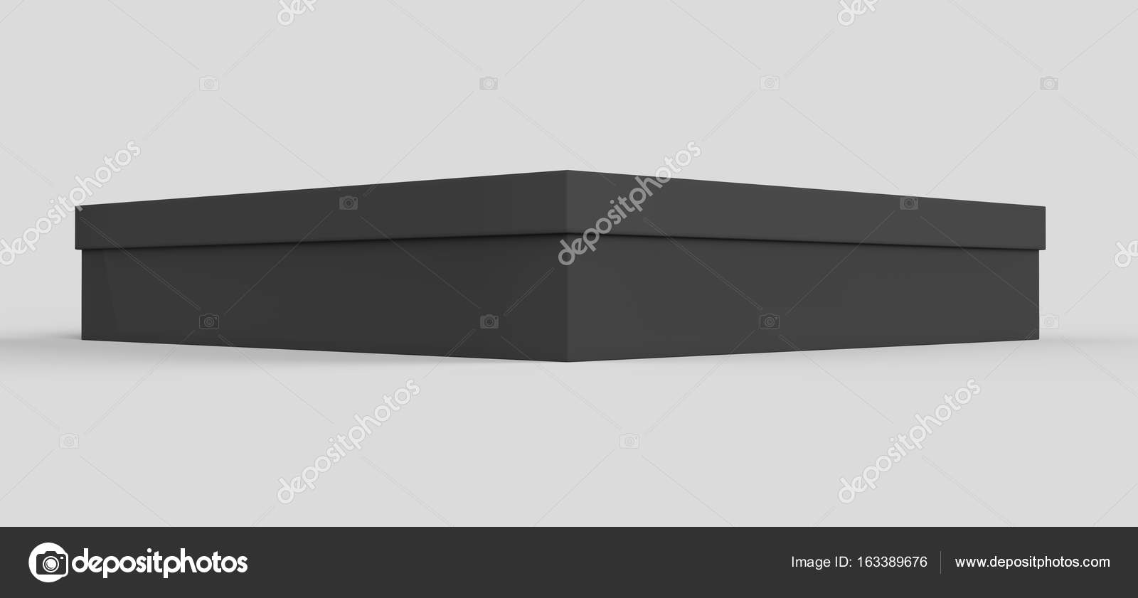 Download Flat black box mockup — Stock Photo © kchungtw #163389676