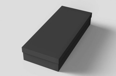 Düz siyah kutu mockup