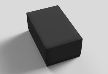 Düz siyah kutu mockup