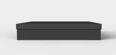 Düz siyah kutu mockup