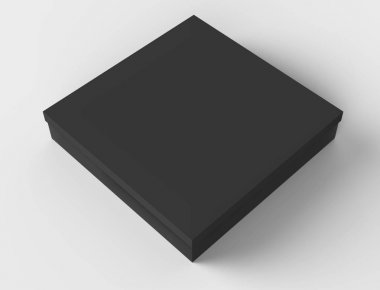 Düz siyah kutu mockup