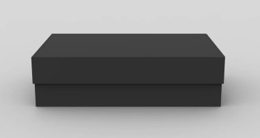 Düz siyah kutu mockup