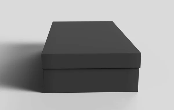 Flat black box mockup — Stock Photo, Image