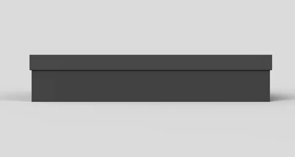 Макет плоского черного ящика — стоковое фото