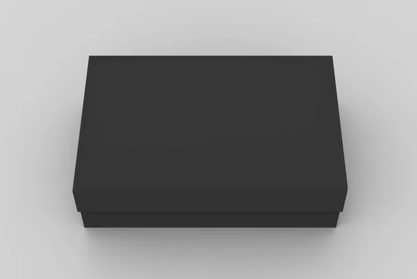 Maqueta de caja negra plana — Foto de Stock