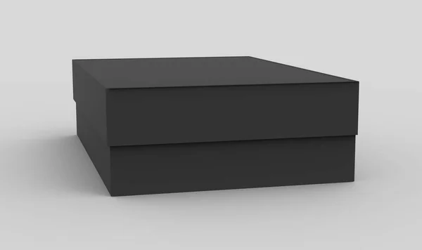 Maqueta de caja negra plana — Foto de Stock