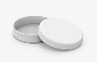 Kısa metal teneke mockup