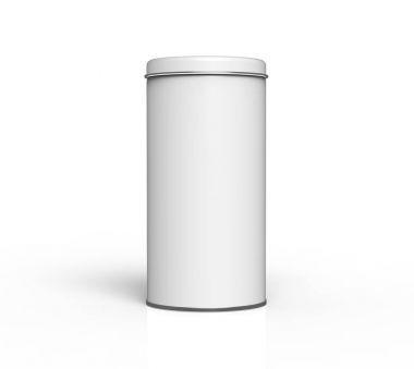 Uzun boylu metal teneke mockup