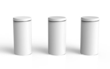 Uzun boylu metal teneke mockup