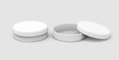 Kısa metal teneke mockup