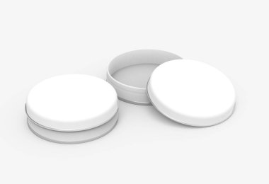 Kısa metal teneke mockup