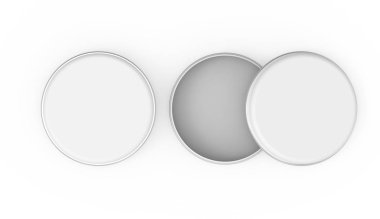 Kısa metal teneke mockup