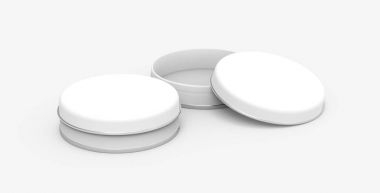 Kısa metal teneke mockup