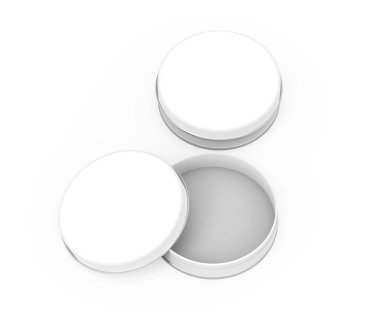 Kısa metal teneke mockup