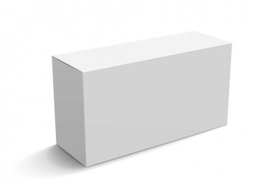 Boş kağıt kutusu mockup