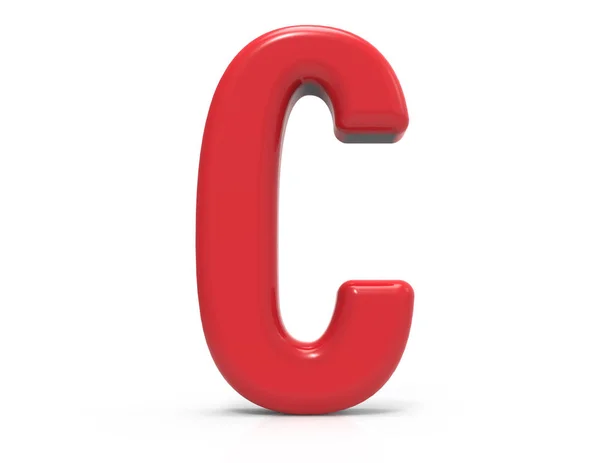 Czerwone litery c — Zdjęcie stockowe