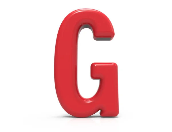 Κόκκινο γράμμα g — Φωτογραφία Αρχείου
