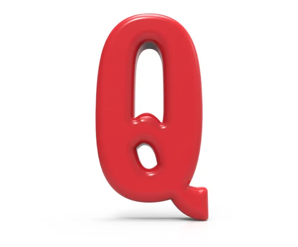 Красная буква Q — стоковое фото