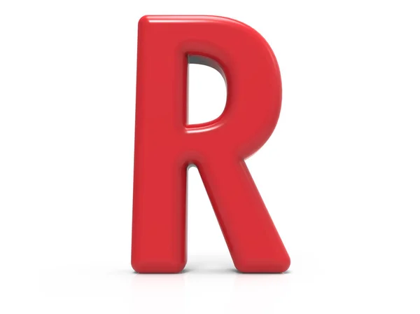 Red letter R — Stock Photo, Image