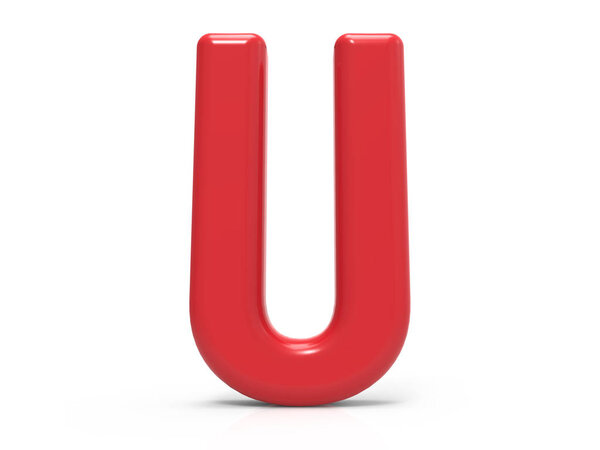 Красная буква U
