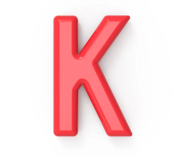 Punainen kirjain K — kuvapankkivalokuva
