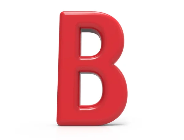 Rode letter b — Stockfoto