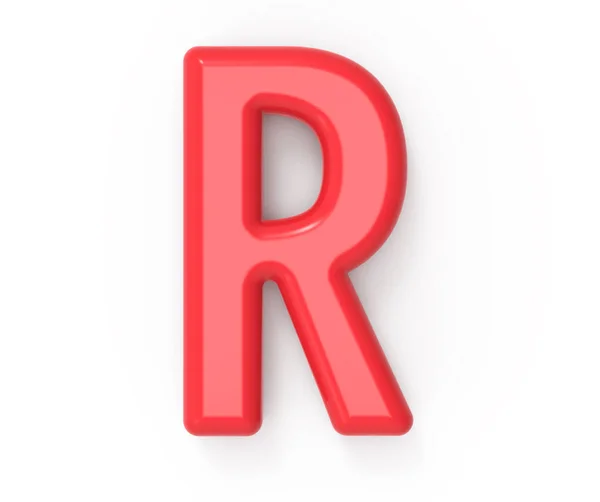 Rode letter r — Stockfoto