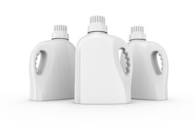 Çamaşırhane deterjan konteyner mockup