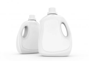 Çamaşırhane deterjan konteyner mockup