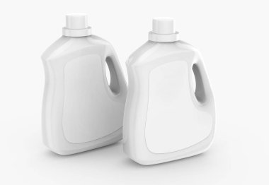 Çamaşırhane deterjan konteyner mockup