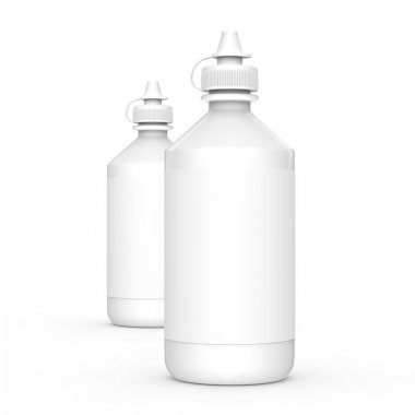 Kişiler çözüm şişe mockup